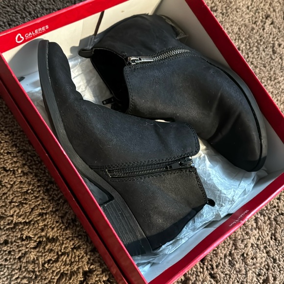 Women’s Size 8 Carlos Santana Black/Brie Black Bootie - Picture 1 of 12